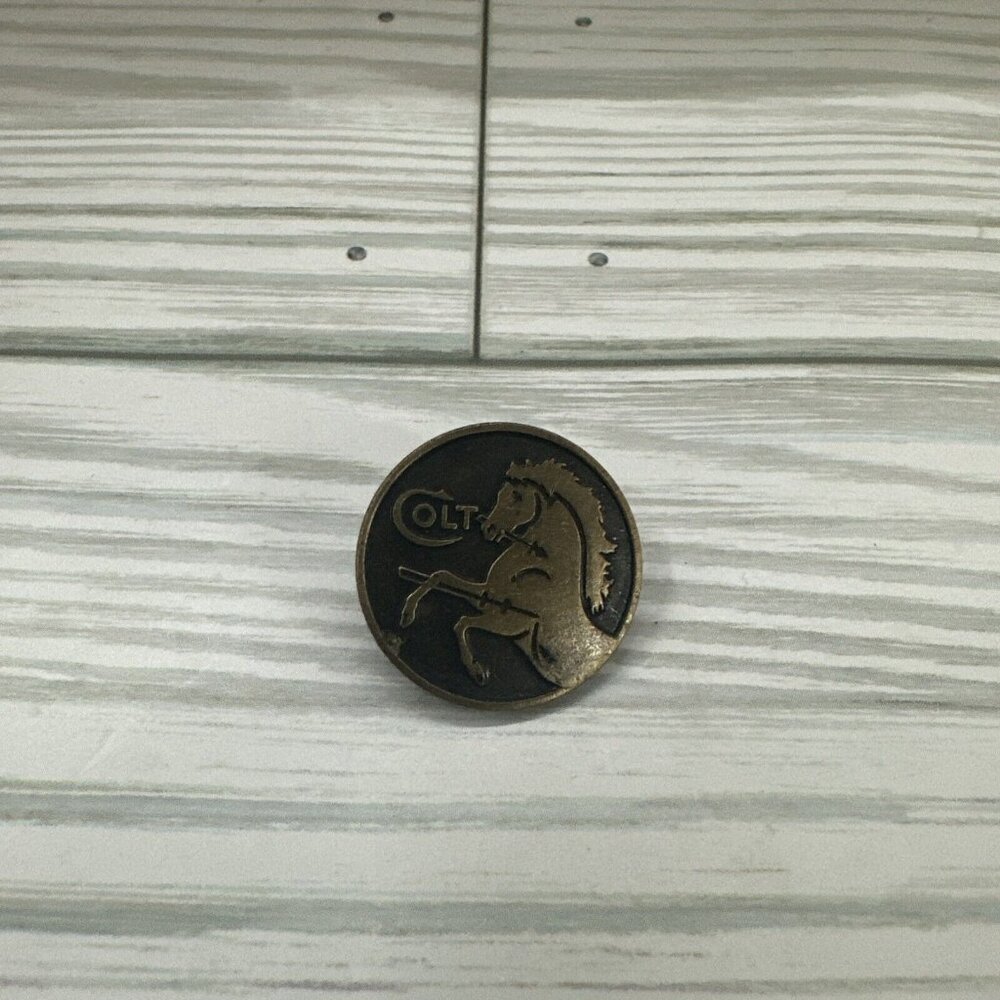 Colt Firearms Horse Pin Vintage Round